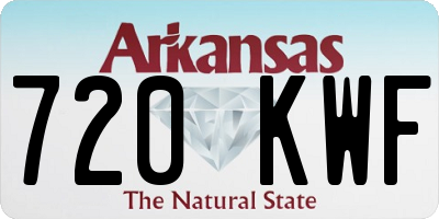 AR license plate 720KWF