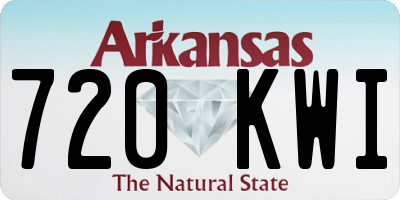 AR license plate 720KWI