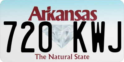 AR license plate 720KWJ