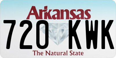 AR license plate 720KWK