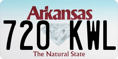 AR license plate 720KWL