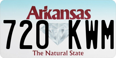 AR license plate 720KWM