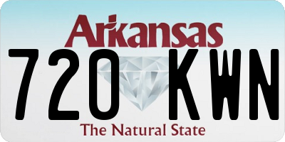 AR license plate 720KWN