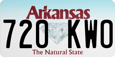 AR license plate 720KWO
