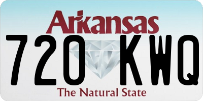 AR license plate 720KWQ