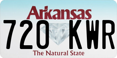 AR license plate 720KWR