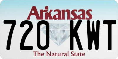 AR license plate 720KWT