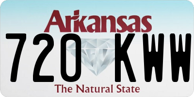 AR license plate 720KWW