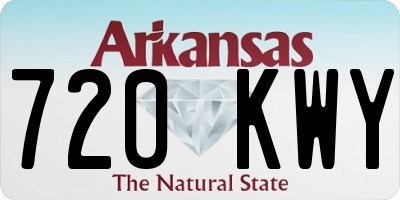 AR license plate 720KWY