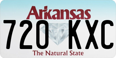 AR license plate 720KXC