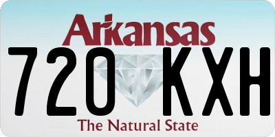 AR license plate 720KXH