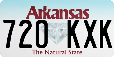 AR license plate 720KXK