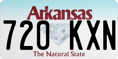 AR license plate 720KXN