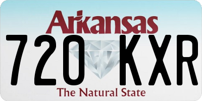 AR license plate 720KXR