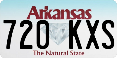 AR license plate 720KXS