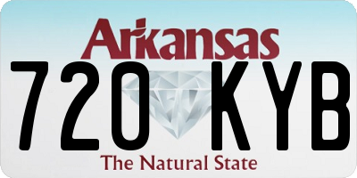 AR license plate 720KYB