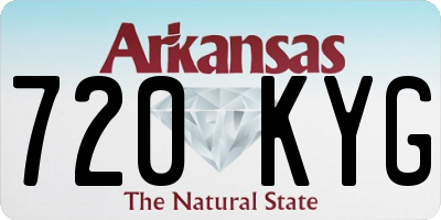 AR license plate 720KYG