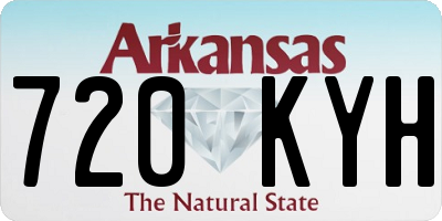 AR license plate 720KYH