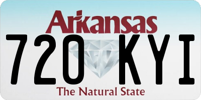 AR license plate 720KYI