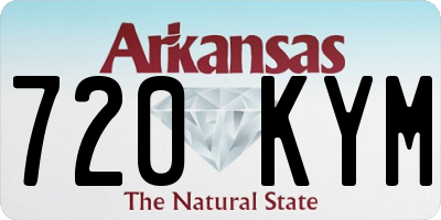 AR license plate 720KYM