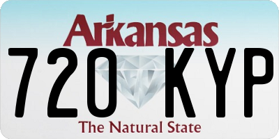 AR license plate 720KYP
