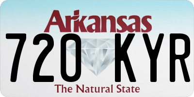 AR license plate 720KYR