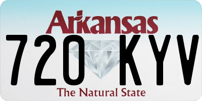 AR license plate 720KYV