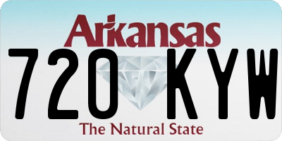 AR license plate 720KYW