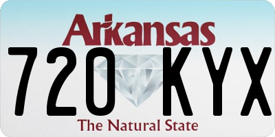 AR license plate 720KYX