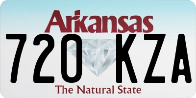 AR license plate 720KZA