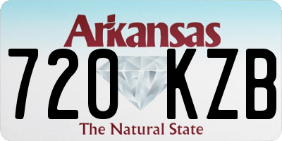 AR license plate 720KZB