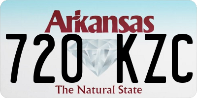 AR license plate 720KZC