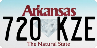 AR license plate 720KZE