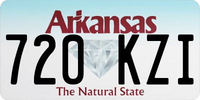 AR license plate 720KZI