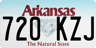 AR license plate 720KZJ