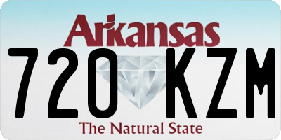 AR license plate 720KZM