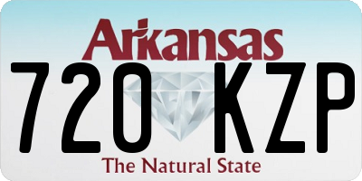 AR license plate 720KZP