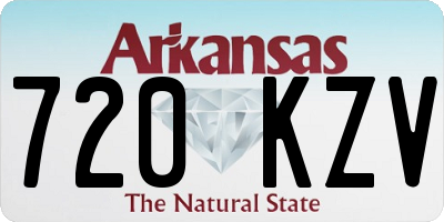 AR license plate 720KZV