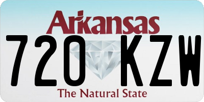 AR license plate 720KZW
