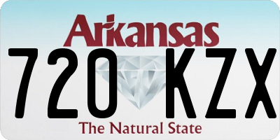 AR license plate 720KZX