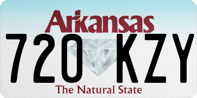 AR license plate 720KZY