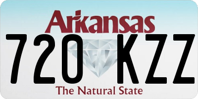AR license plate 720KZZ