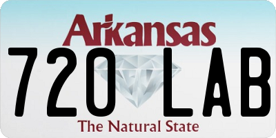 AR license plate 720LAB