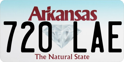 AR license plate 720LAE