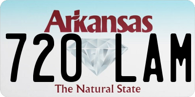 AR license plate 720LAM