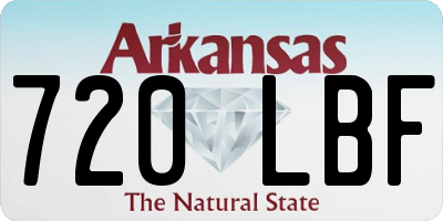 AR license plate 720LBF