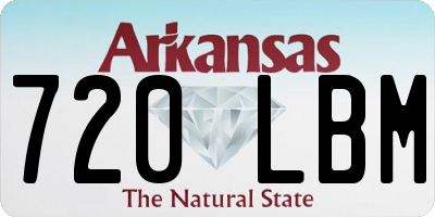 AR license plate 720LBM