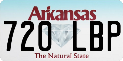 AR license plate 720LBP