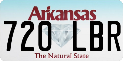 AR license plate 720LBR