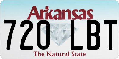 AR license plate 720LBT